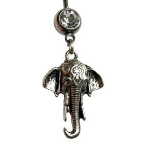 Elephant Navel Belly Button Ring Body Piercing Jewelry 14g